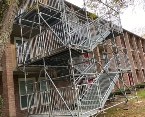 Stair Tower at Raccoon Creek Apartments